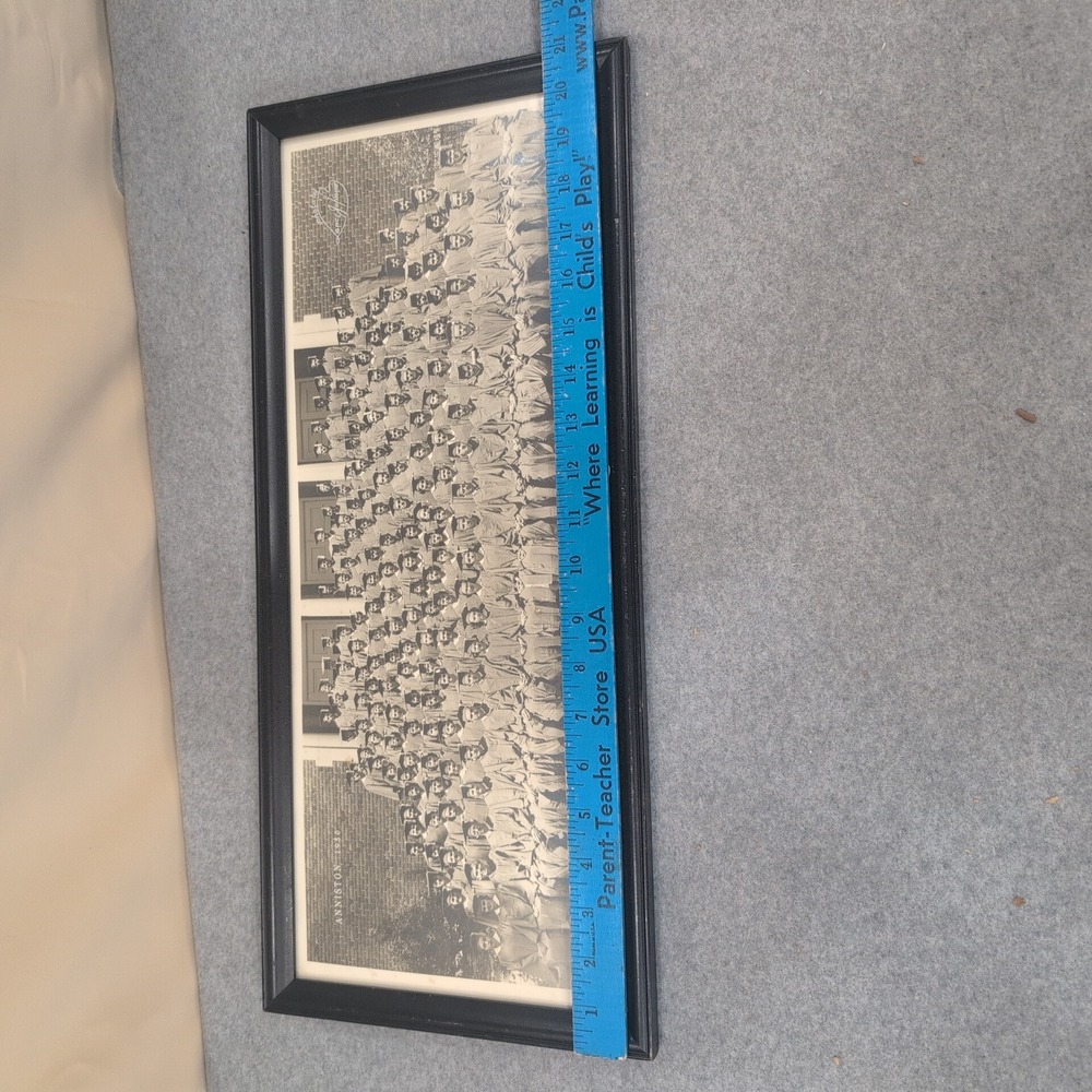 Vintage Anniston High School 1950 Class Graduation Photo Framed Lance Johnson - Picture 7 of 8